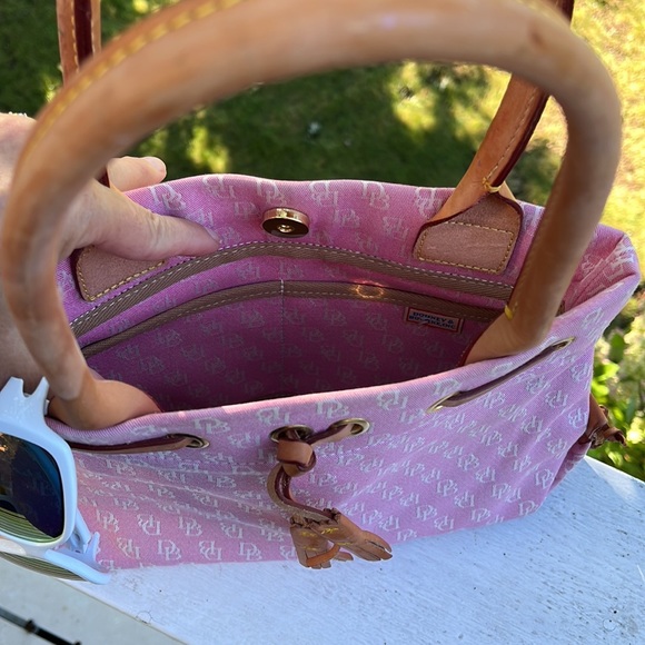Dooney & Bourke Pink Mini Tassel Tote - Picture 3 of 8